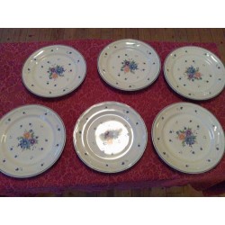 6 assiettes PROVINCIAL BOUQUET