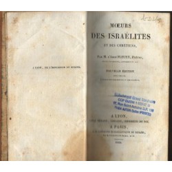 Moeurs des Israélites et des Chrétiens